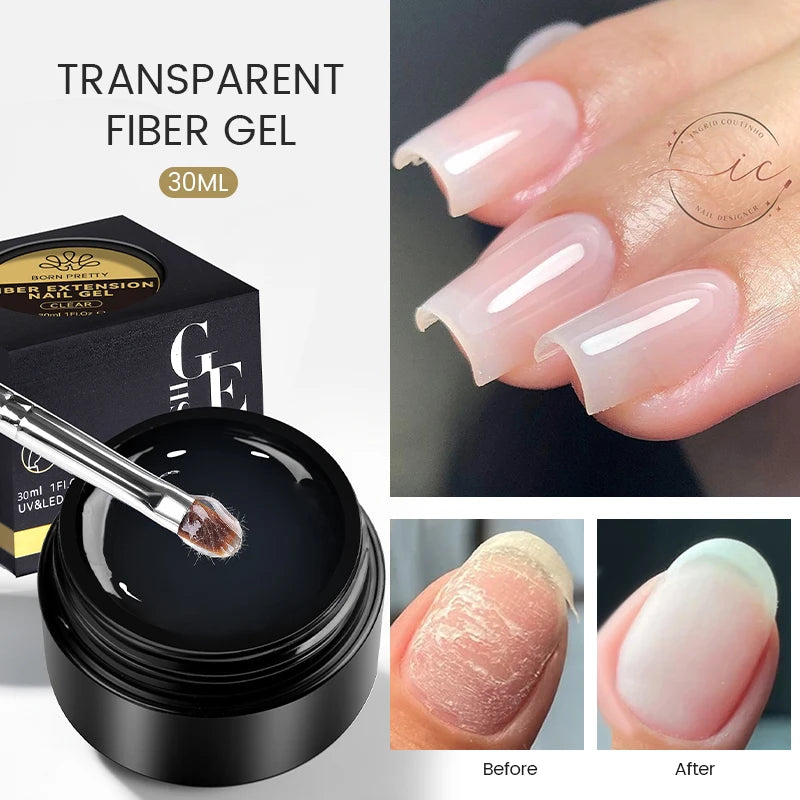 Transparent Fiber Gel Nail - 30ml