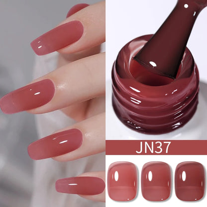 Jelly Effect Nail Polish in Colors - 10ml