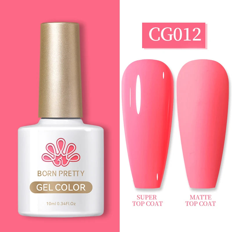 Semi-Permanent Solid Color Gel Nail Polish - 10ml