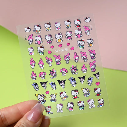 Sanrio 3D Nail Stickers - 1 Sheet