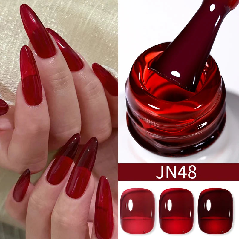 Jelly Effect Nail Polish in Colors - 10ml