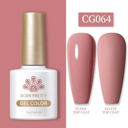 Semi-Permanent Solid Color Gel Nail Polish - 10ml