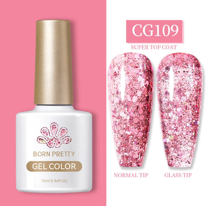 Esmalte Semi-Permanente con Glitter - 10ml