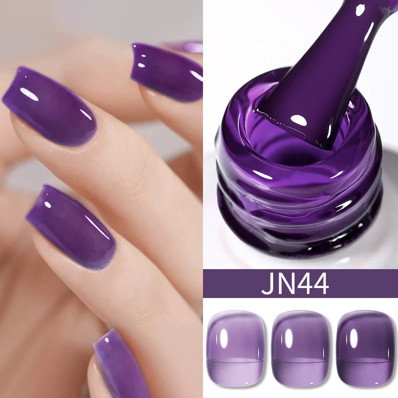 Jelly Effect Nail Polish in Colors - 10ml