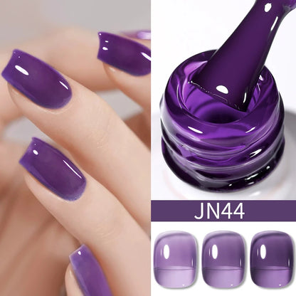 Jelly Effect Nail Polish in Colors - 10ml