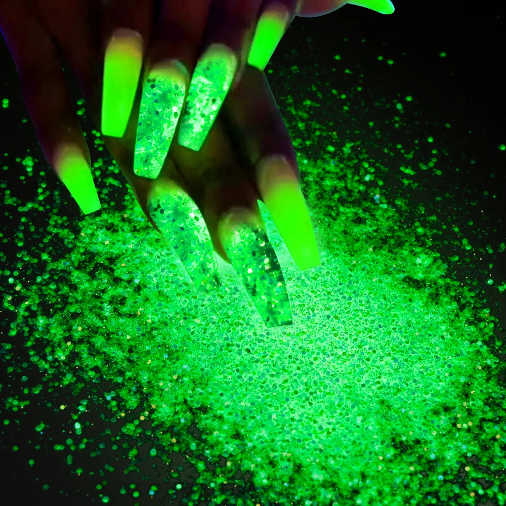 Polvo Glow in the Dark para Uñas - 10g