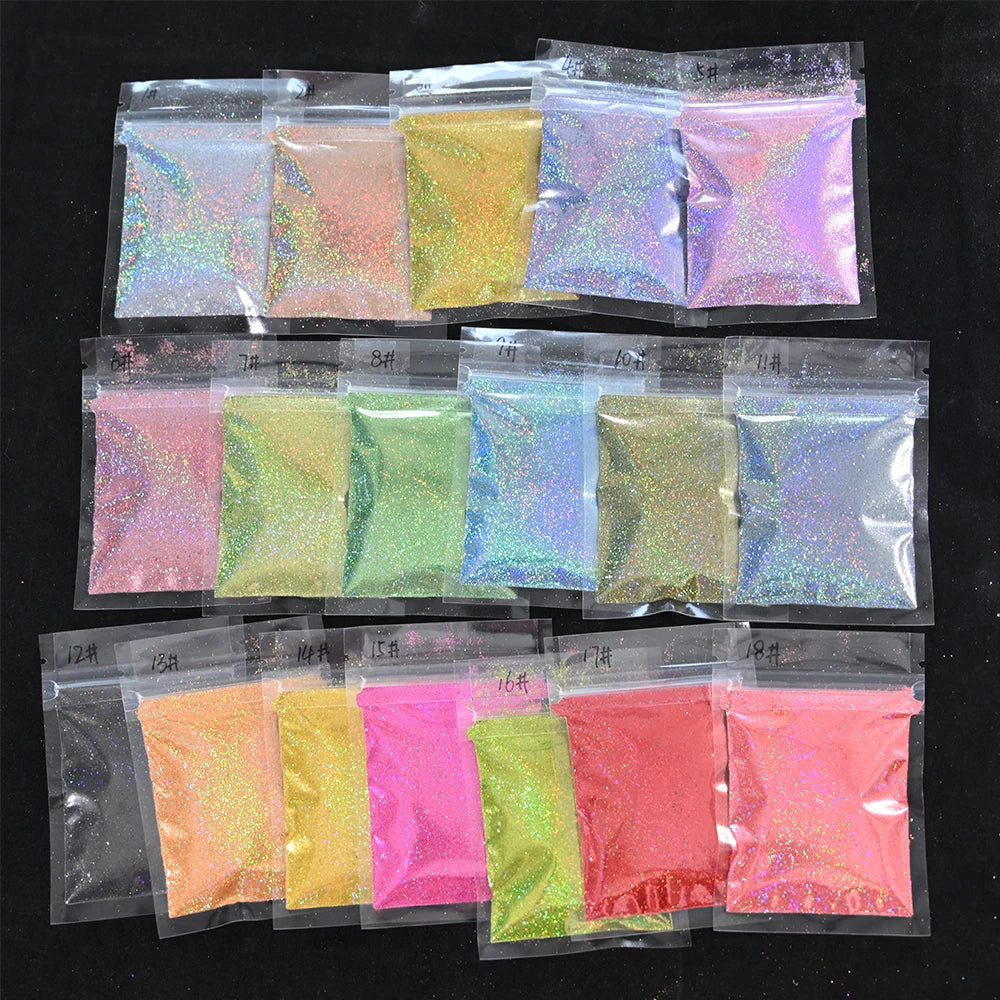 Holographic Glitter Powder for Nails – 5g Bag