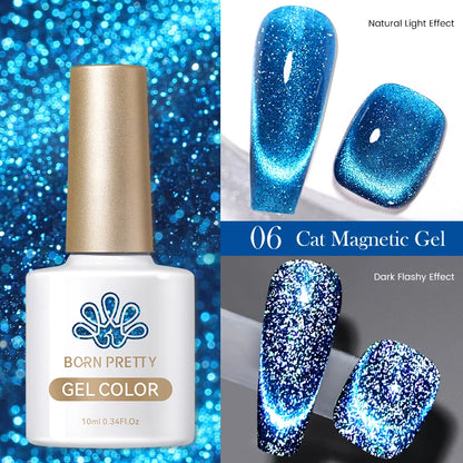 Glitter Cat Eye Effect Nail Polish - 10ml