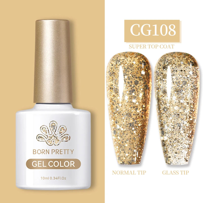 Esmalte Semi-Permanente con Glitter - 10ml