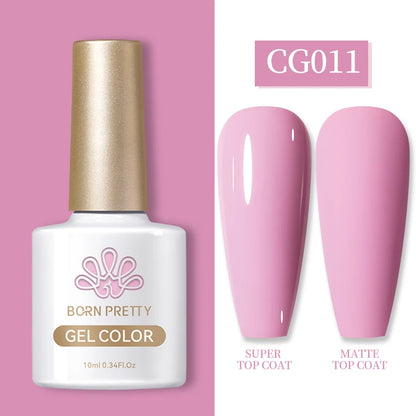 Semi-Permanent Solid Color Gel Nail Polish - 10ml