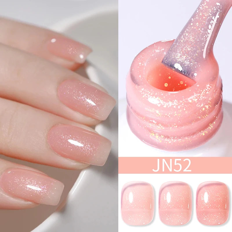 Esmalte de uñas efecto Jelly con Glitter - 10ml