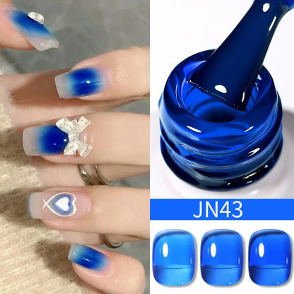 Jelly Effect Nail Polish in Colors - 10ml