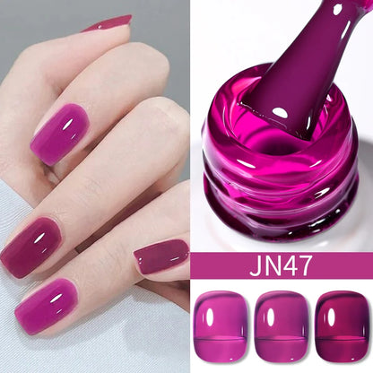 Jelly Effect Nail Polish in Colors - 10ml