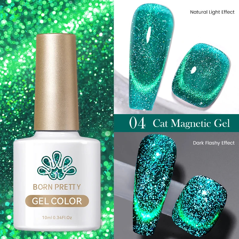 Glitter Cat Eye Effect Nail Polish - 10ml