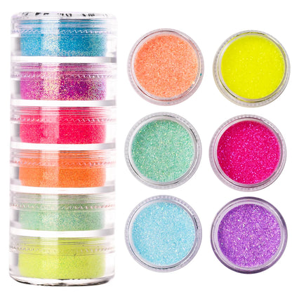 Glitter Powder Set – 5 Colors (2g per Jar)
