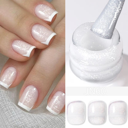 Jelly Effect Nail Polish with Glitter - 10ml