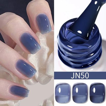 Jelly Effect Nail Polish in Colors - 10ml