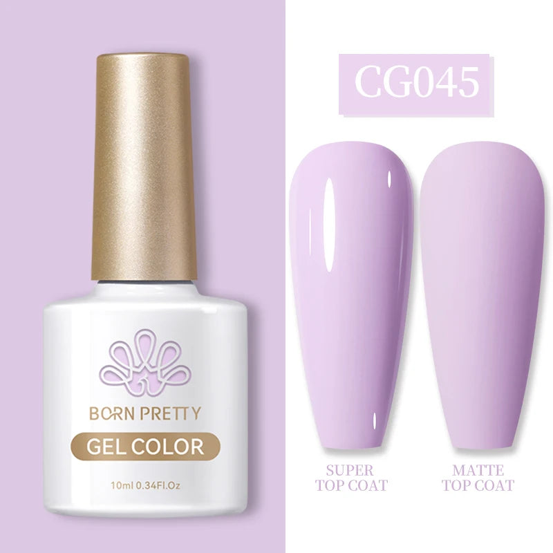 Semi-Permanent Gel Nail Polish in Pastel Colors - 10ml