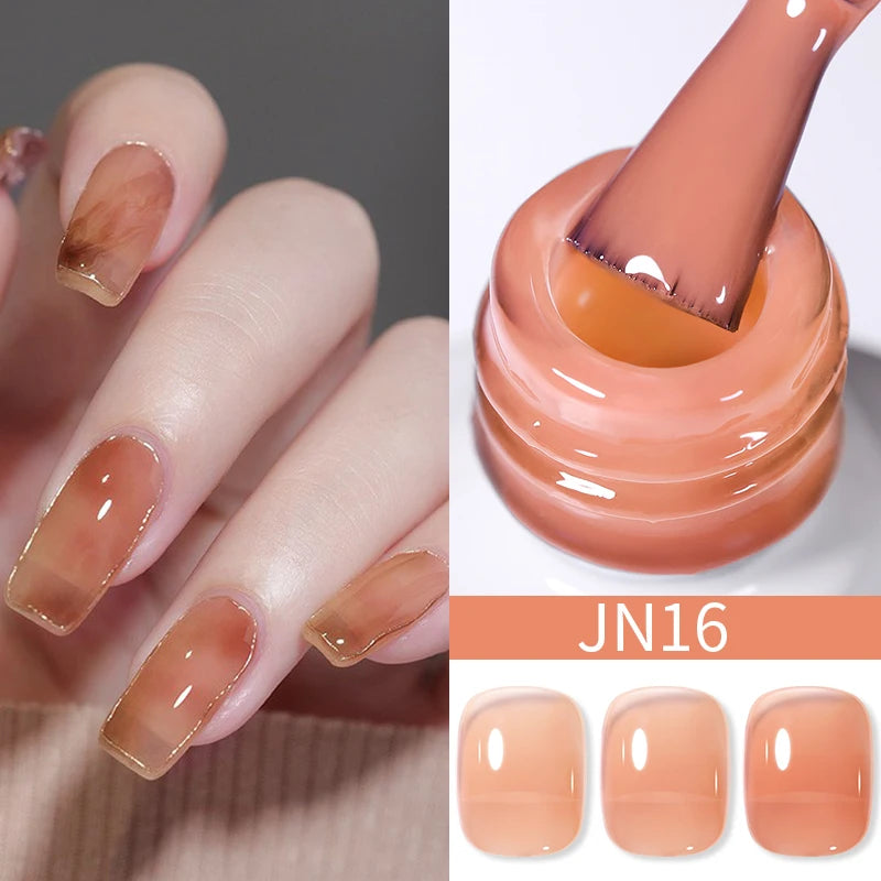 Jelly Effect Nail Polish in Colors - 10ml