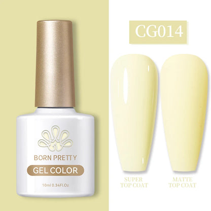 Semi-Permanent Solid Color Gel Nail Polish - 10ml