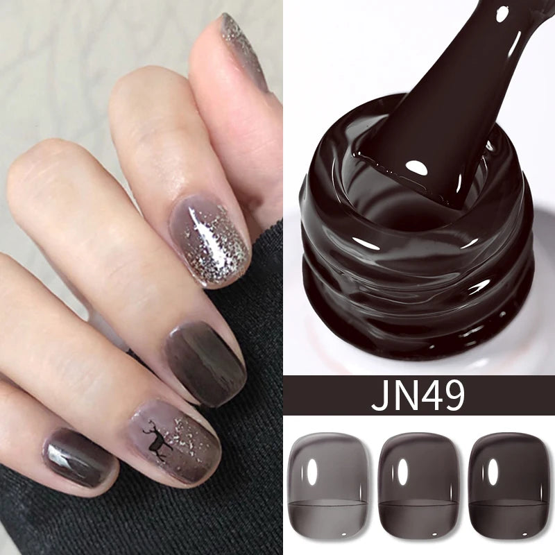 Jelly Effect Nail Polish in Colors - 10ml