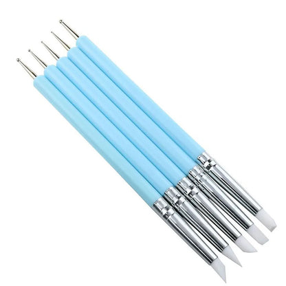 Multifunctional Nail Art & Sculpting Tool Set – 5 Pieces
