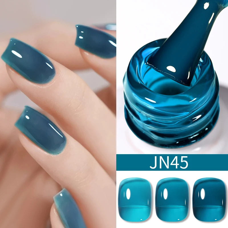 Jelly Effect Nail Polish in Colors - 10ml