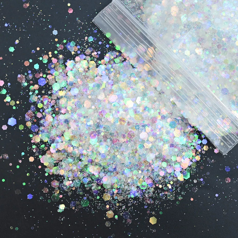 Glitter Holográfico para Nail Art - Angel Symphony (50g por Bolsa)