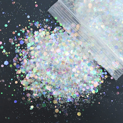 Holographic Glitter for Nail Art - Angel Symphony (50g per Bag)