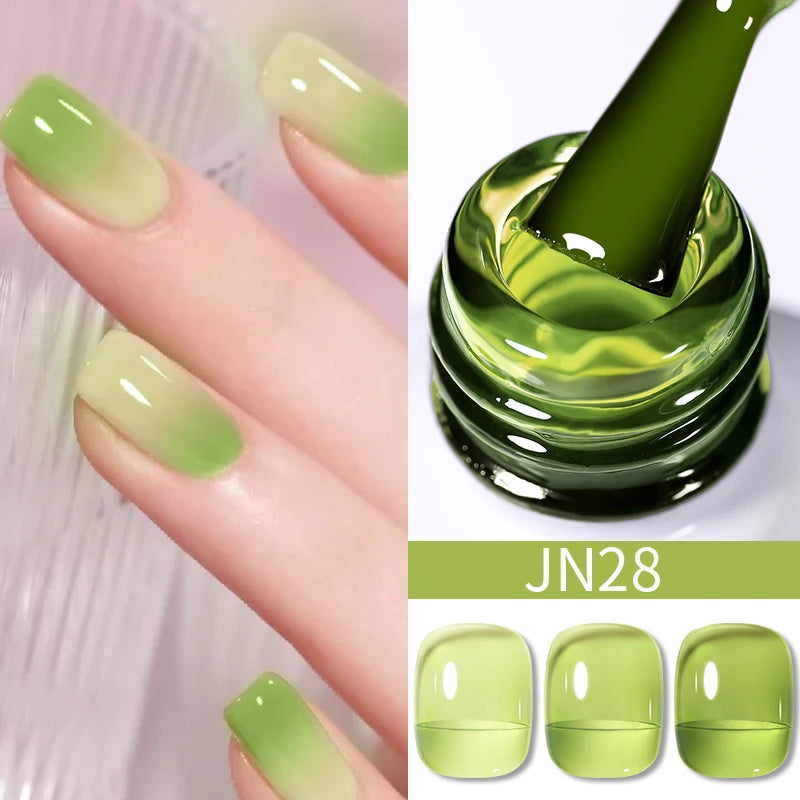 Jelly Effect Nail Polish in Colors - 10ml