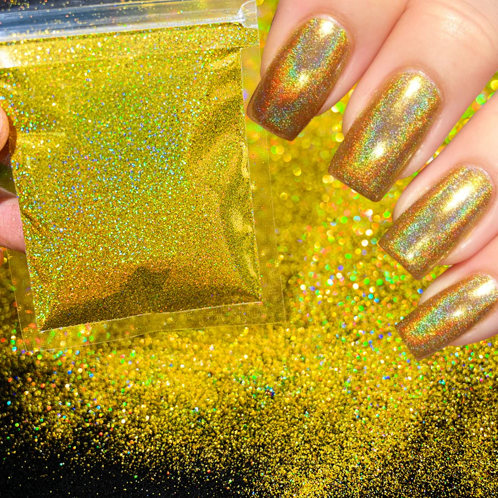 Polvo Holográfico para Uñas - Glitter (10g por Bolsa)