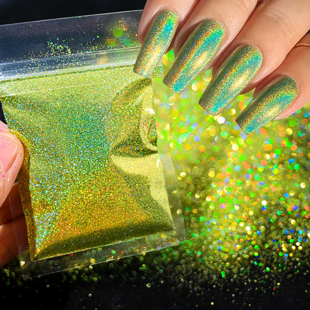 Polvo Holográfico para Uñas - Glitter (10g por Bolsa)