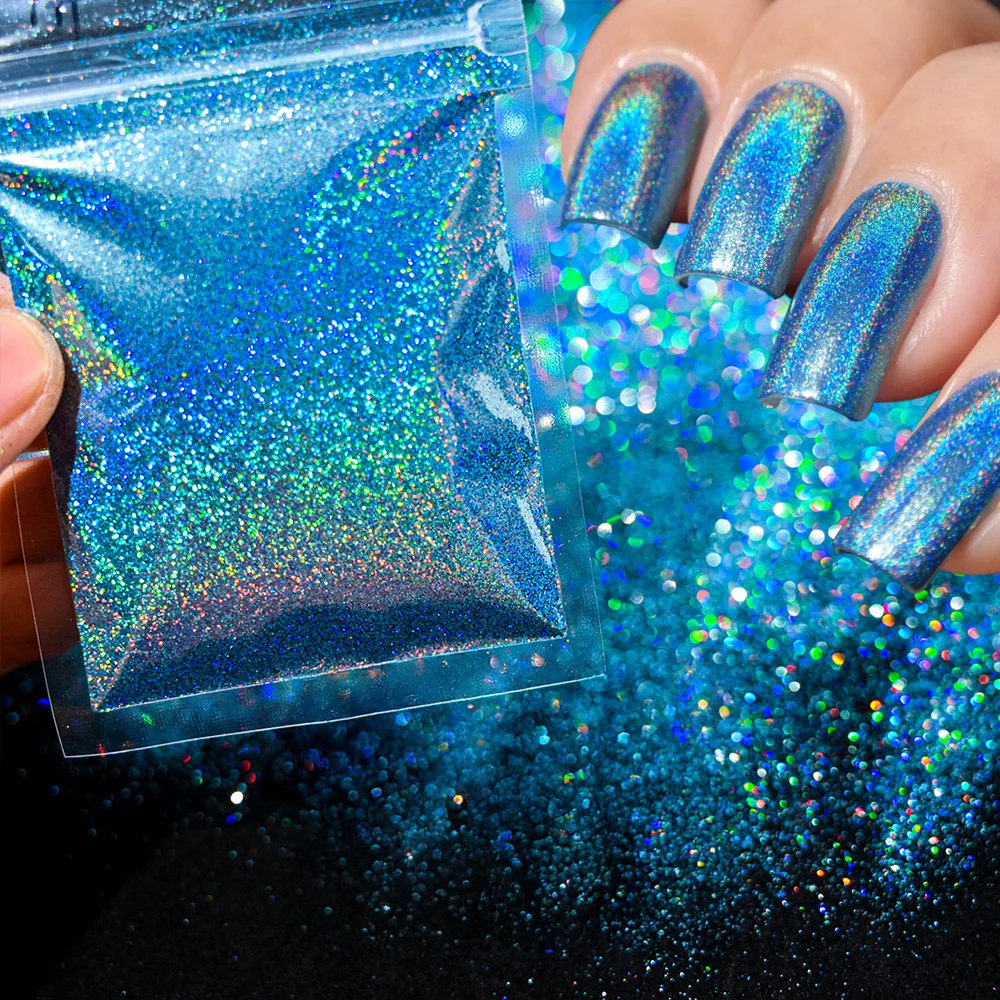 Polvo Holográfico para Uñas - Glitter (10g por Bolsa)