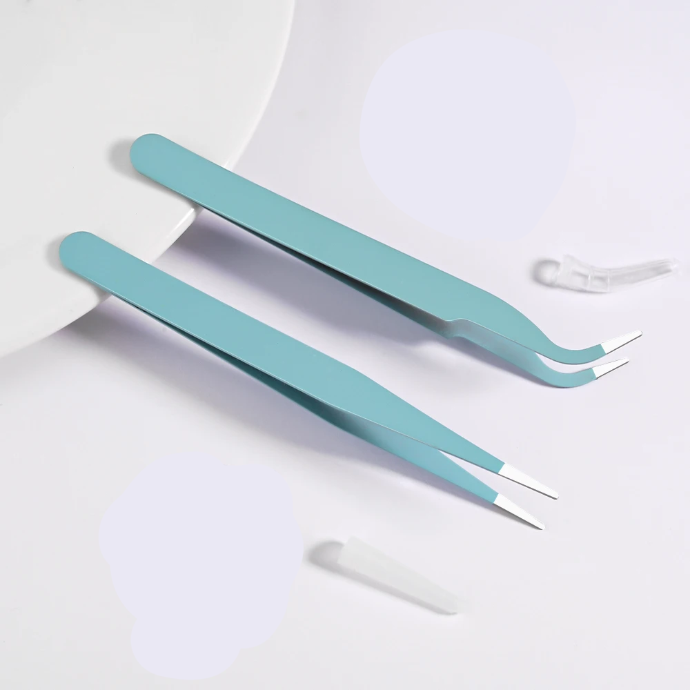 Tweezers Set for Sticker and Rhinestone Application - 2 Pieces