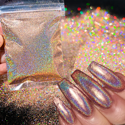 Holographic Nail Powder - Glitter (10g per Bag)