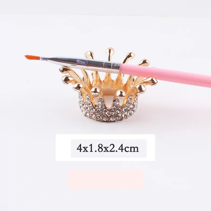 Crown Brush Holder – Elegant & Functional Nail Art Organizer