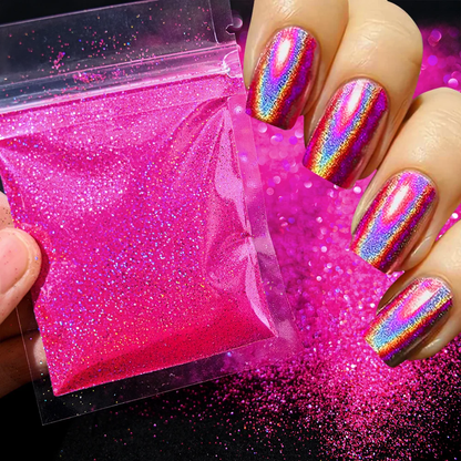 Polvo Holográfico para Uñas - Glitter (10g por Bolsa)