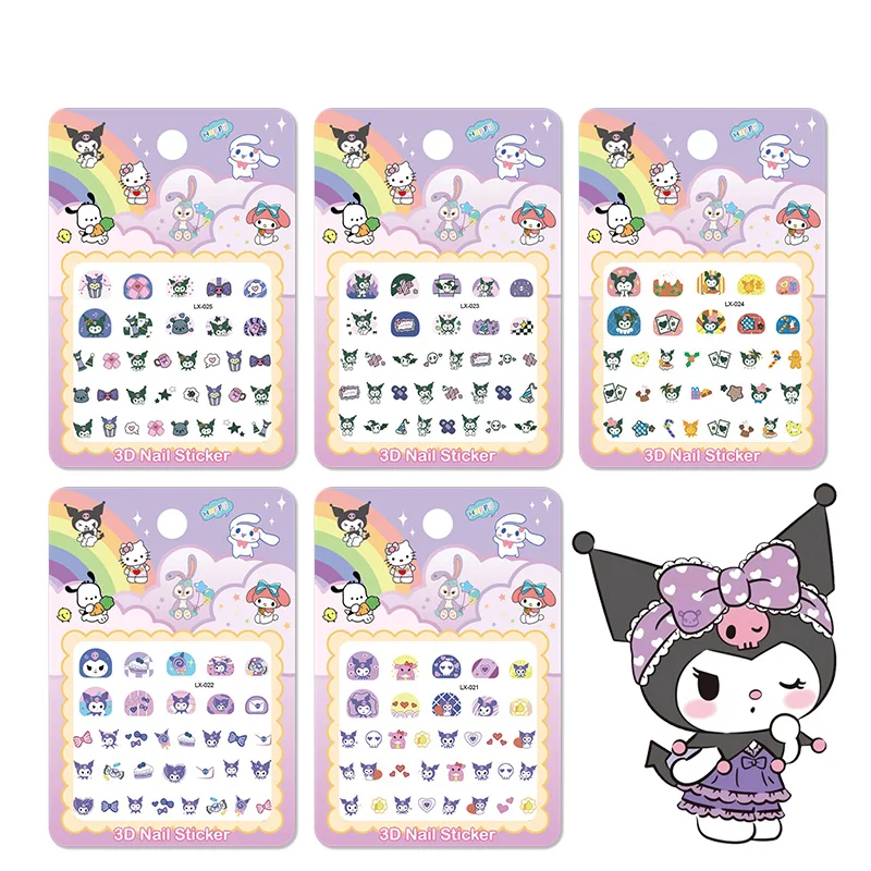 Sanrio Glow-in-the-Dark Sticker Set - 5 Sheets