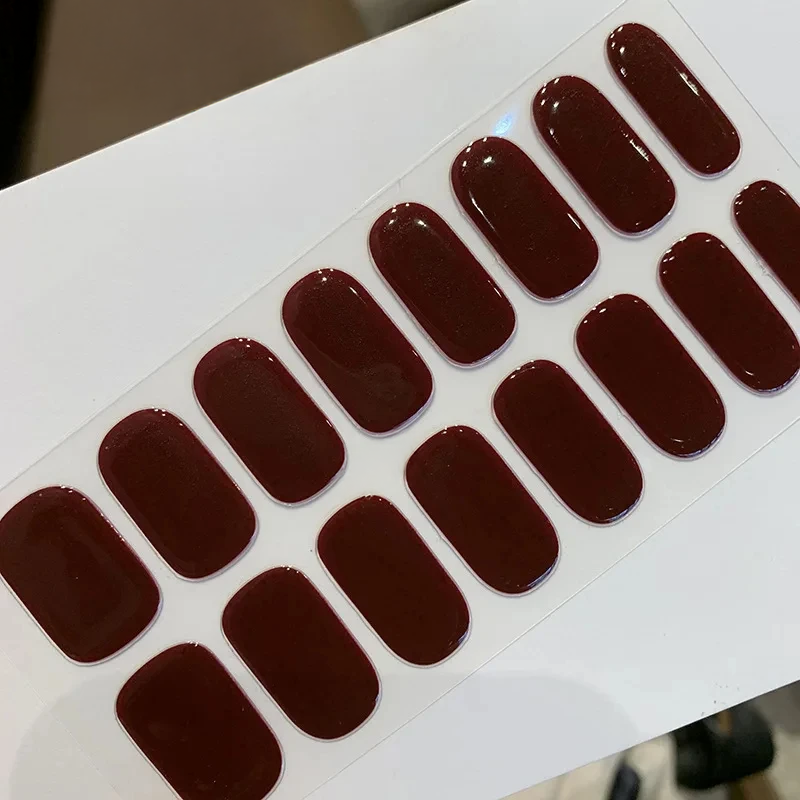 Semi-Cured Gel Nails in Various Colors