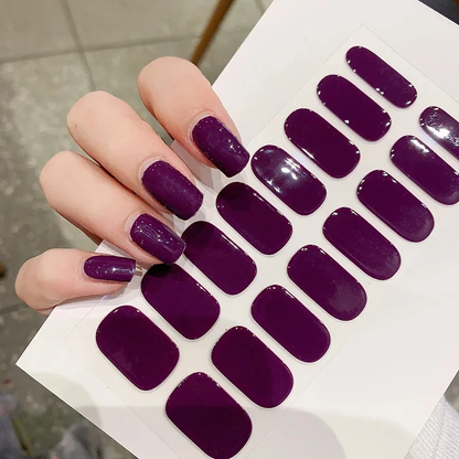 Semi-Cured Gel Nails in Various Colors