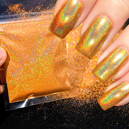 Polvo Holográfico para Uñas - Glitter (10g por Bolsa)