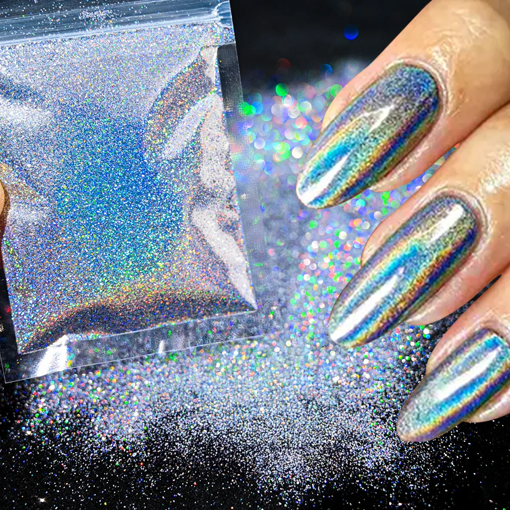 Holographic Nail Powder - Glitter (10g per Bag)