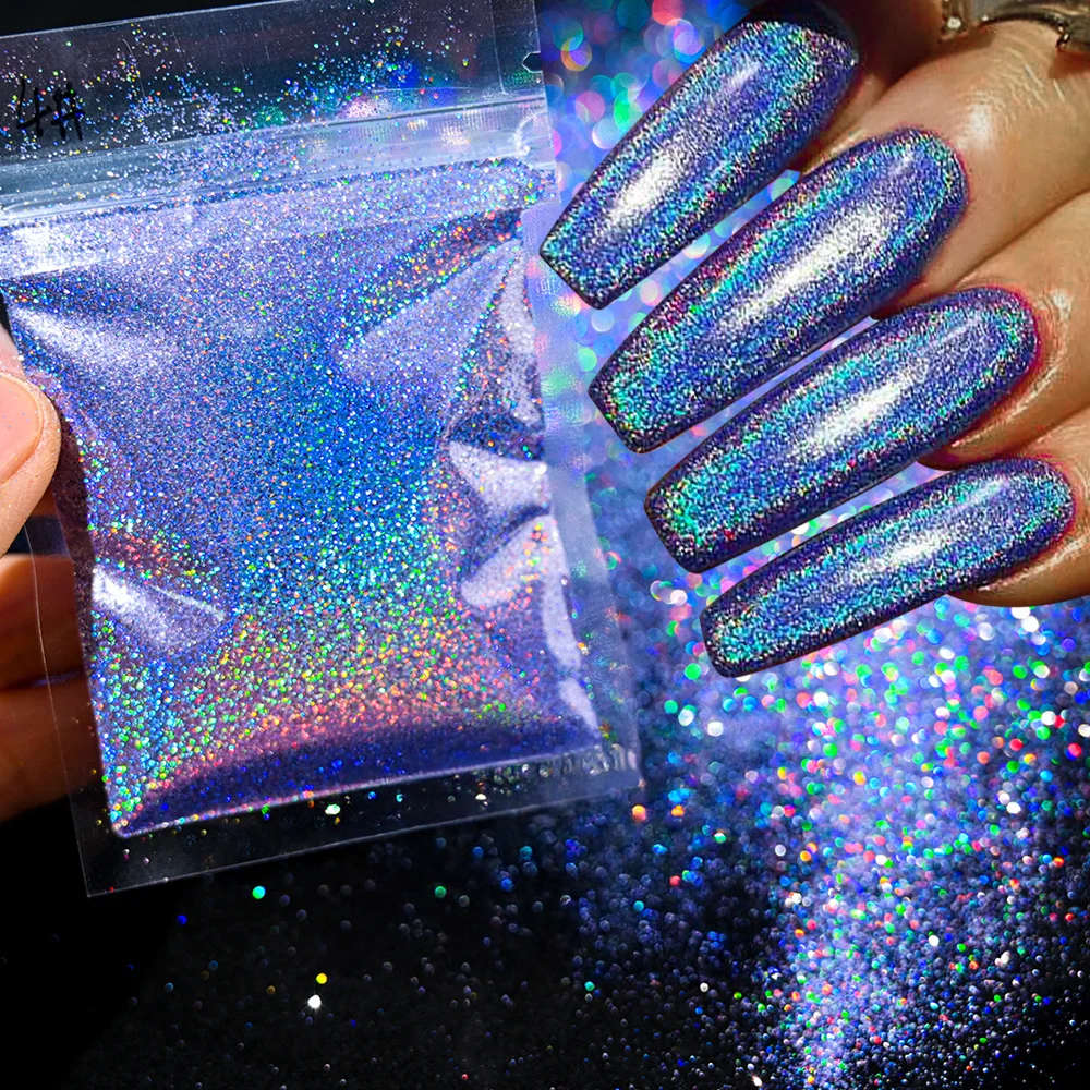 Polvo Holográfico para Uñas - Glitter (10g por Bolsa)