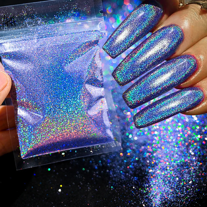 Holographic Nail Powder - Glitter (10g per Bag)