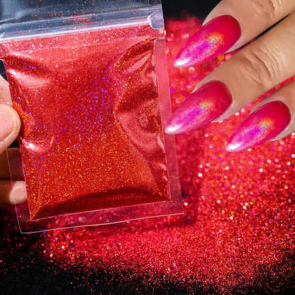 Polvo Holográfico para Uñas - Glitter (10g por Bolsa)