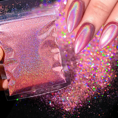 Polvo Holográfico para Uñas - Glitter (10g por Bolsa)