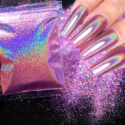 Polvo Holográfico para Uñas - Glitter (10g por Bolsa)